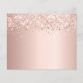 Geburtstagsmaskerze Rose Gold Save the Date (Rückseite)