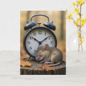 Geburtstagsmaus wird älter Humor Karte (Gelbe Blume)