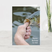 Geburtstagsmensch mit Largemouth-Bass
