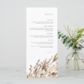 Geburtstagsmenü | Menü Feiern | Pampas Menükarte (Stehend Vorderseite)