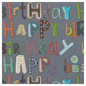 Geburtstagsmetall Stoff (Nahaufnahme)