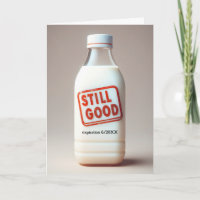 Geburtstagsmilch Flasche mit Verfalldatum
