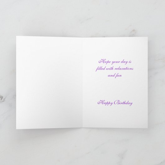 Geburtstagsministerin mit Jurakarte Karte (Innenseite)