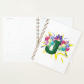 Geburtstagsmonogramm Buchstabe J mit Luftballons Planer (Anzeige)