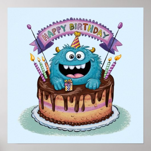 Geburtstagsmonster Poster (Vorne)