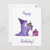 Geburtstagsmonster Postkarte (Vorne/Hinten)