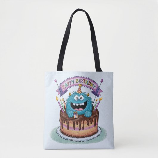 Geburtstagsmonster Tasche (Vorderseite)