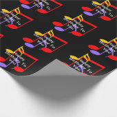Geburtstagsmusiknoten  geschenkpapier (Ecke)