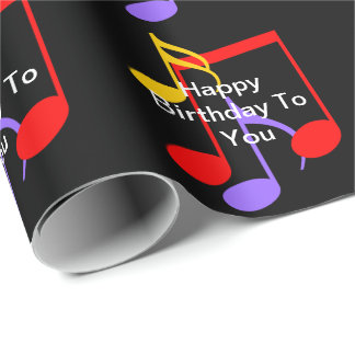 Geburtstagsmusiknoten geschenkpapier