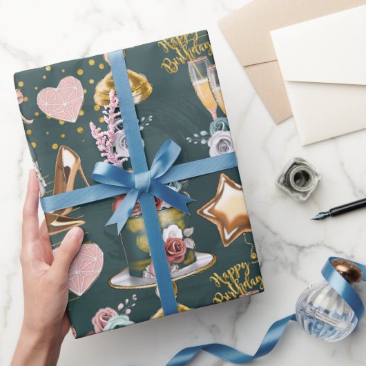 Geburtstagsmuster  geschenkpapier (Schenken)