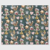 Geburtstagsmuster  geschenkpapier (Flach)