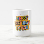 Geburtstagsmuster Glückwunsch Kaffeetasse (Mittel)
