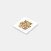 Geburtstagsmuster Glückwunsch Post-it Klebezettel (angewinkelt)