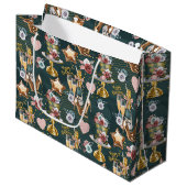 Geburtstagsmuster große geschenktüte (Vorderseite Schrägansicht)