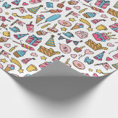 Geburtstagsmusterpapier Geschenkpapier (Ecke)