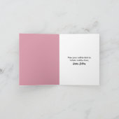 Geburtstagsmutter in rosa Curlers Karte (Innenseite)