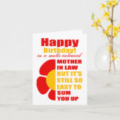 Geburtstagsmutter Karte (Gelbe Blume)