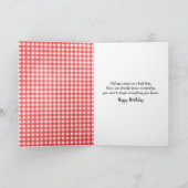 Geburtstagsmutter mit grauenhaftem Ausdruck Karte (Innenseite)