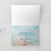 Geburtstagsmutter - Peony Blume Nah-up Karte (Innenseite)