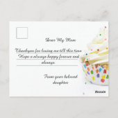 Geburtstagsmutter Postkarte (Rückseite)