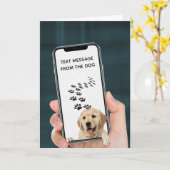 Geburtstagsnachricht auf Handy Karte (Gelbe Blume)