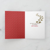 Geburtstagsnachricht auf Handy Karte (Innenseite)