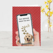 Geburtstagsnachricht auf Handy Karte (Gelbe Blume)