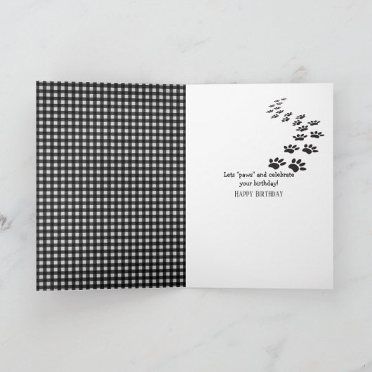 Geburtstagsnachricht auf Handy Karte (Innenseite)