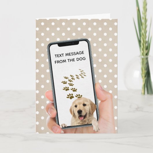 Geburtstagsnachricht auf Handy Karte (Vorderseite)