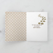 Geburtstagsnachricht auf Handy Karte (Innenseite)