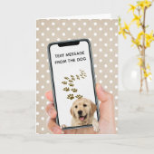 Geburtstagsnachricht auf Handy Karte (Gelbe Blume)