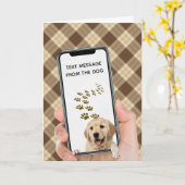 Geburtstagsnachricht auf Handy Karte (Gelbe Blume)