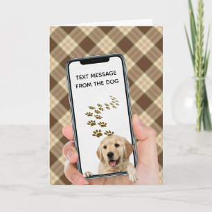 Geburtstagsnachricht auf Handy Karte