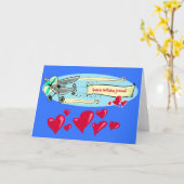 Geburtstagsnachricht mit Cartoon Karte (Gelbe Blume)