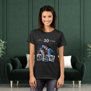 Geburtstagsnahrung Foto Collage T-Shirt