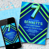 Geburtstagsneon Einladung