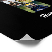 Geburtstagsnummer 12 Foto Collage Geschenk Poster (Ecke)