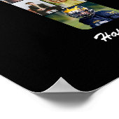 Geburtstagsnummer 19 Foto Collage Geschenk Poster (Ecke)