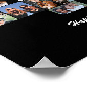 Geburtstagsnummer 40 Foto Collage Geschenk Poster (Ecke)