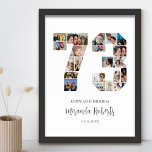 Geburtstagsnummer 73 Custom Foto Collage Poster<br><div class="desc">Feiern Sie 73. Geburtstag mit dieser personalisierten Zahl 73 Foto Collage Poster. Dieses individuell gestaltbare Geschenk eignet sich auch für Hochzeitsfeiern. Es ist eine großartige Möglichkeit, wertvolle Erinnerungen aus Ihrer Hochzeit und Ihrem verheirateten Leben zu zeigen. Das Poster enthält eine Collage von Fotos, die diese besonderen Momente erfassen, und kann...</div>