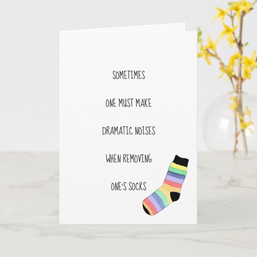 Geburtstagsockenkarte Karte (Gelbe Blume)