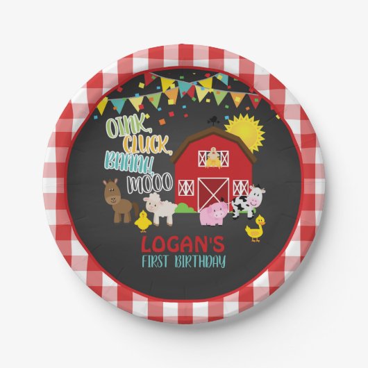 Geburtstagspackung Pappteller (Vorderseite)