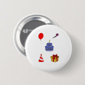 Geburtstagspaket Button (Vorne & Hinten)