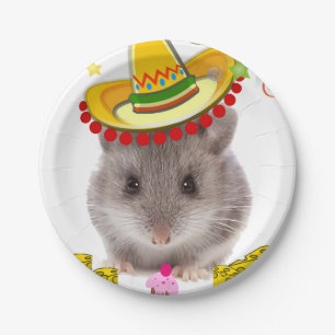 Geburtstagspapier-Teller, Mäuse Pappteller