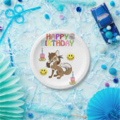 Geburtstagspapier-Teller, Wolf Pappteller (Party)