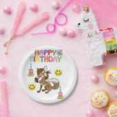 Geburtstagspapier-Teller, Wolf Pappteller (Party)