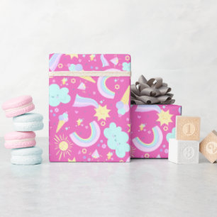 Geburtstagspapier zum Einwickeln. Geschenkpapier