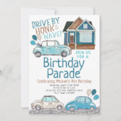 Geburtstagsparade Einladung (Vorderseite)