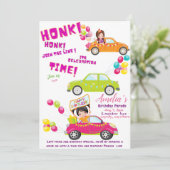 Geburtstagsparade Unterschiedliche Einladungskarte Einladung (Stehend Vorderseite)