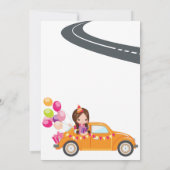 Geburtstagsparade Unterschiedliche Einladungskarte Einladung (Rückseite)